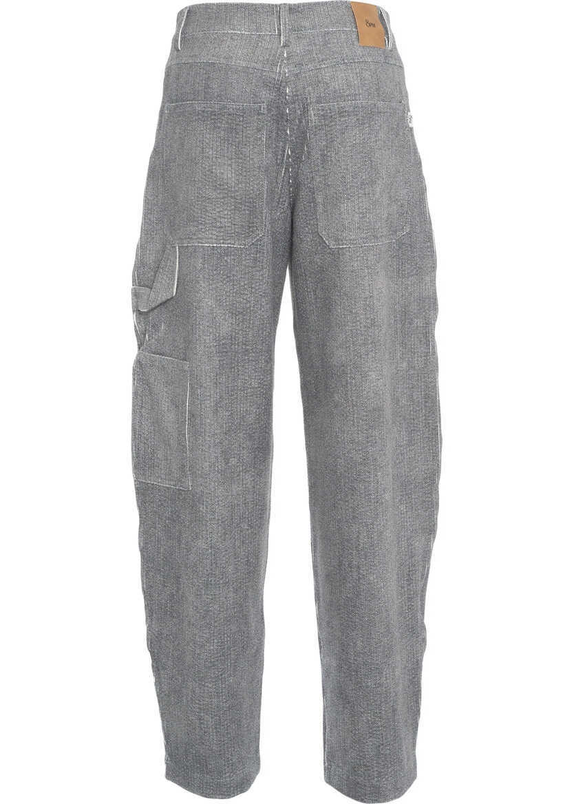 Pantaloni casual 8PM Pants Sarah Grey Femei (BM 19306055) 4