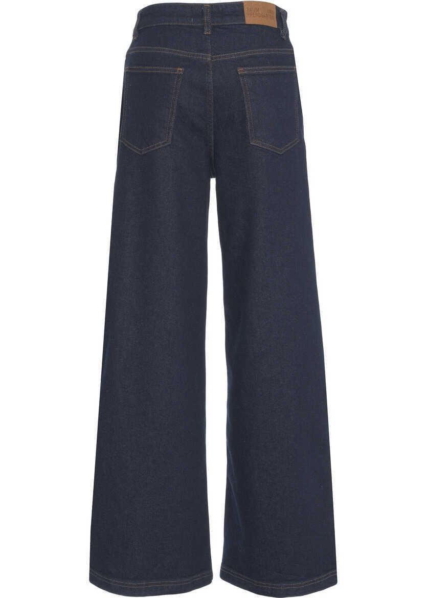 Blugi evazati Baum und Pferdgarten Wide leg jeans Namra Blue Femei (BM 19306061) 4