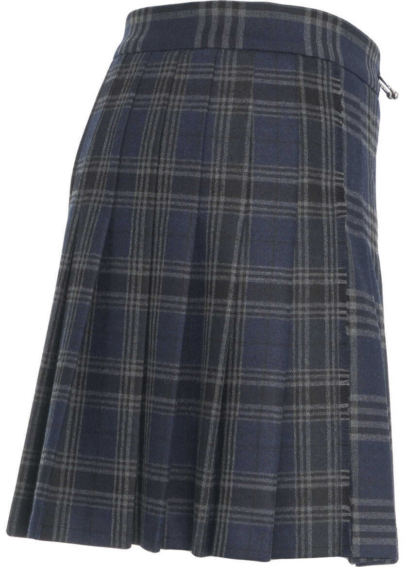Fuste scurte Otto d ame Pleated mini skirt Blue Femei (BM 19306067) 3