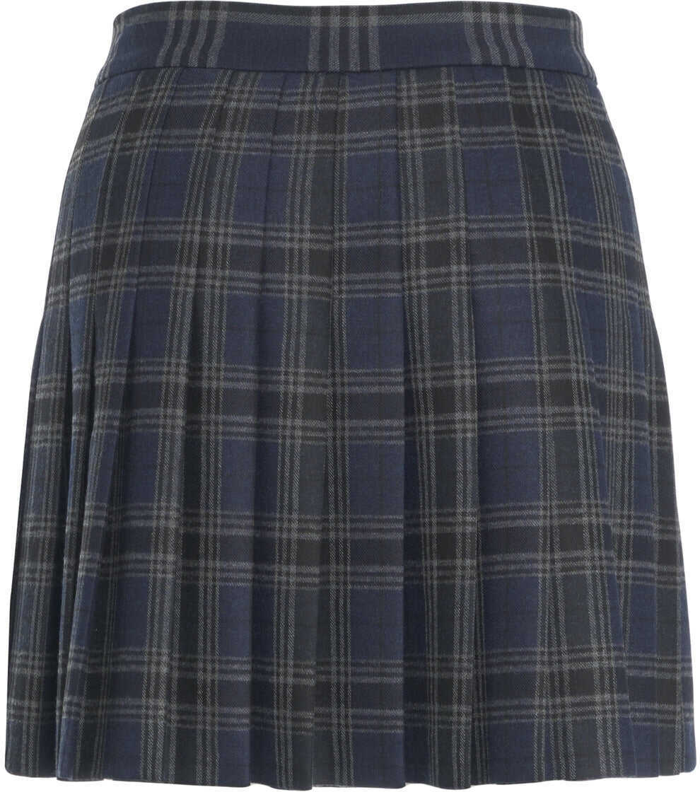 Fuste scurte Otto d ame Pleated mini skirt Blue Femei (BM 19306067) 4