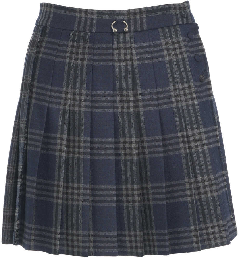 Fuste scurte Otto d ame Pleated mini skirt Blue Femei (BM 19306067) 1
