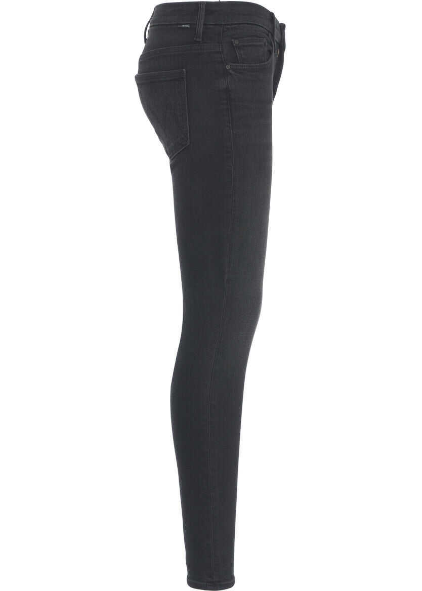 Blugi skinny MOTHER Skinny jeans Looker Black Femei (BM 19306070) 4