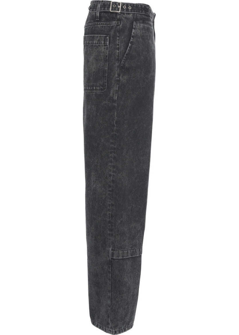 Blugi evazati Lanvin Loose fit jeans Black Barbati (BM 19306076) 3