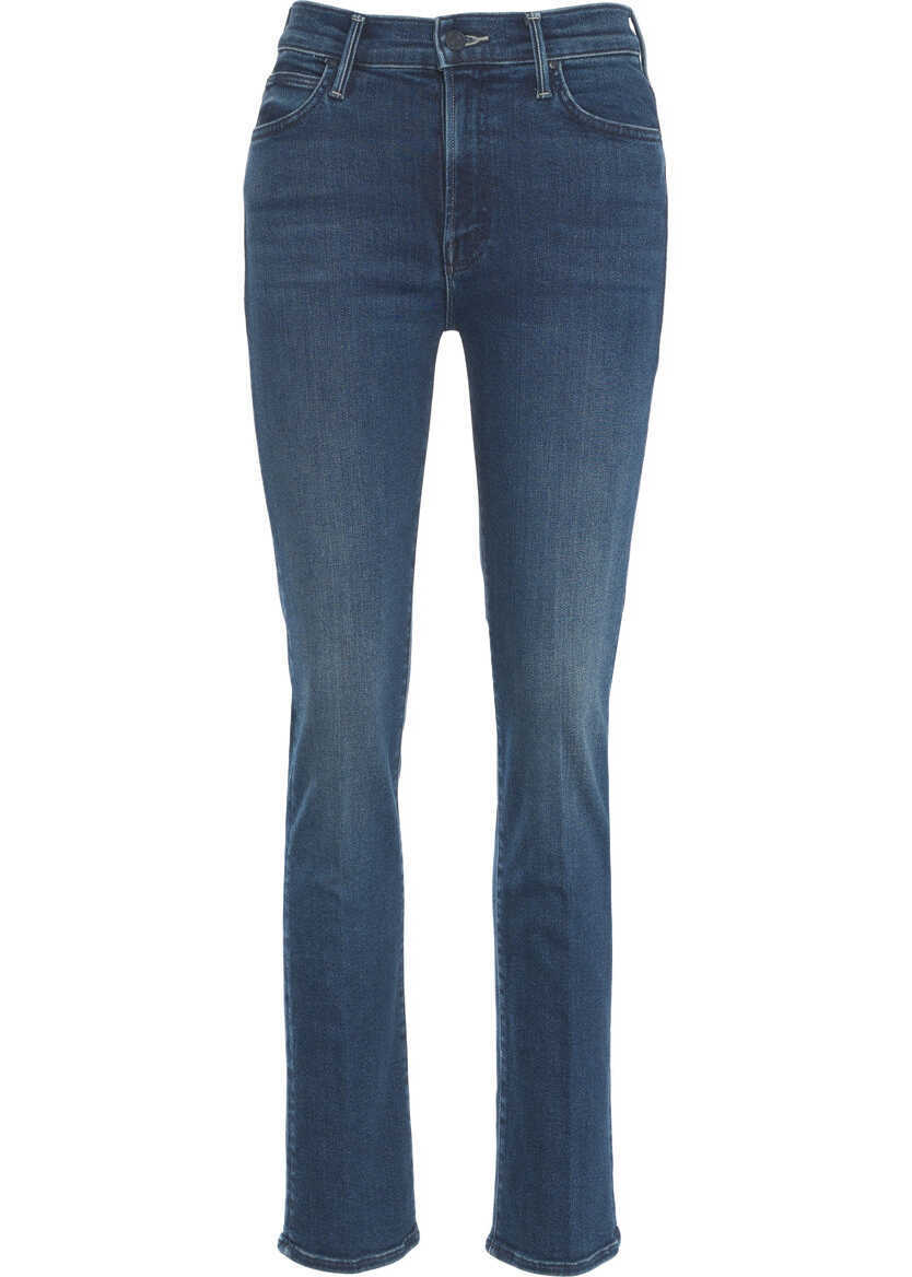 Blugi skinny MOTHER Skinny jeans The Rascal Blue Femei (BM 19306097) 2