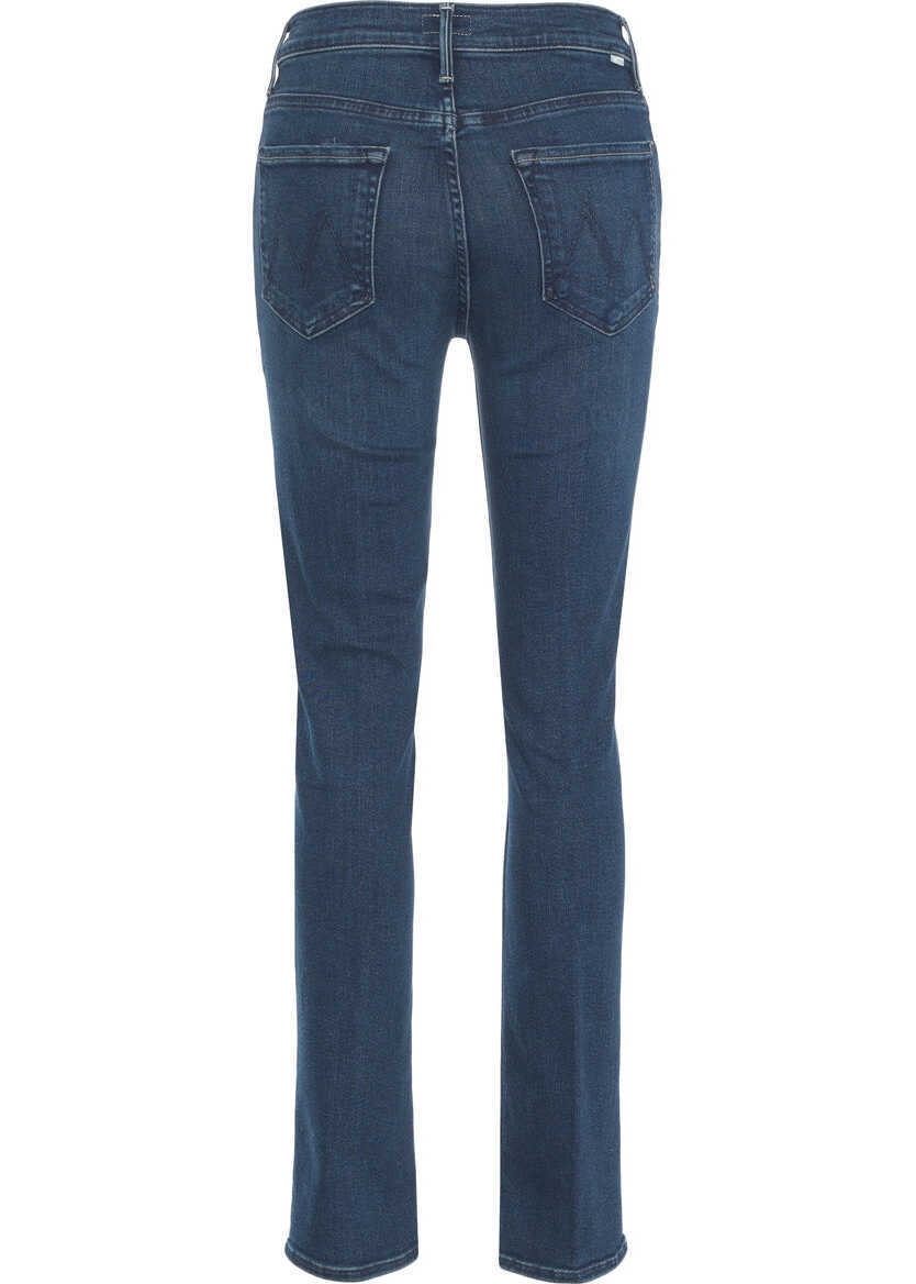 Blugi skinny MOTHER Skinny jeans The Rascal Blue Femei (BM 19306097) 4