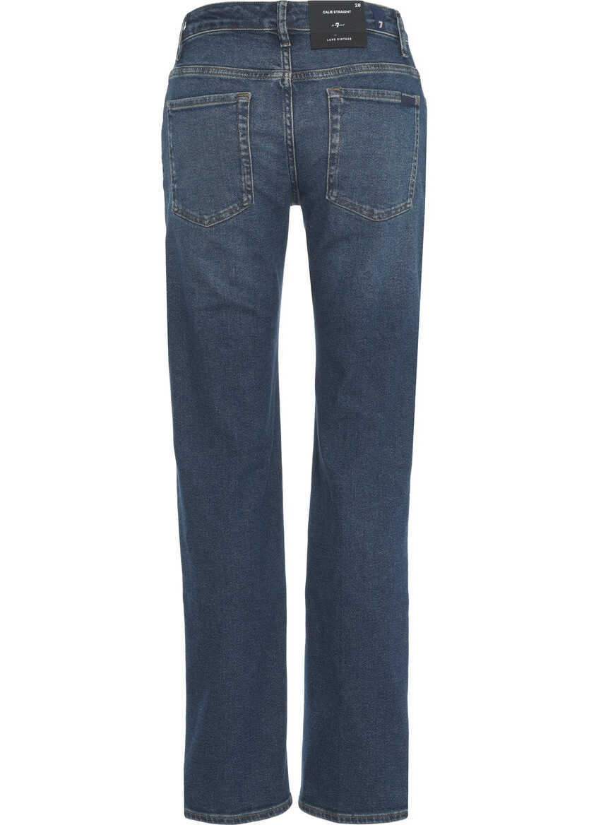 Blugi drepti 7 For All Mankind Straight leg jeans Calie Blue Femei (BM 19306100) 4