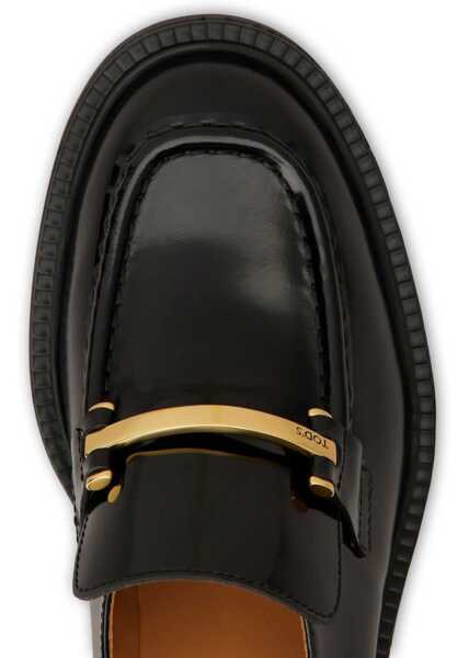 Mocasini TODS Barretta Loafer In Leather BLACK Femei (BM 19306187) 4