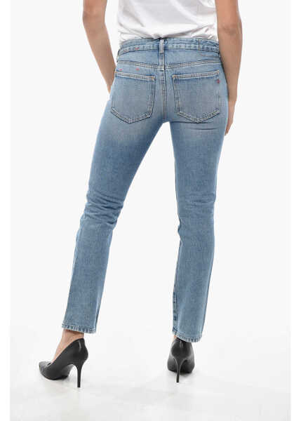 Blugi skinny Diesel Mid Washed Slim Fit Denims 17Cm Light Blue Femei (BM 19306196) 2