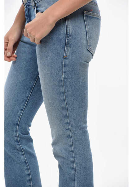 Blugi skinny Diesel Mid Washed Slim Fit Denims 17Cm Light Blue Femei (BM 19306196) 3