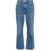 Tory Burch Regular Waist Straight Leg Jeans With Golden Effect Button 1 Blue