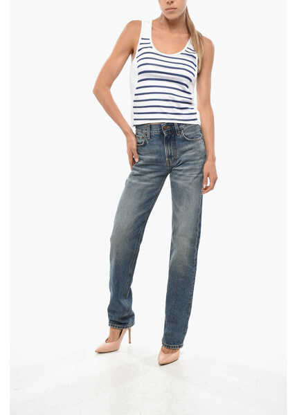 Bluze Jean Paul Gaultier Striped Spandex Tank Top White Femei (BM 19306214) 4