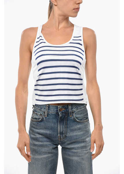 Bluze Jean Paul Gaultier Striped Spandex Tank Top White Femei (BM 19306214) 1