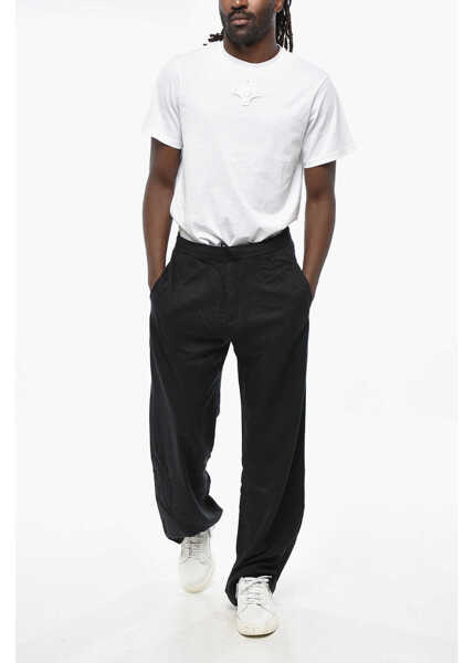 Pantaloni casual Diesel Elastic Waistbanded Gold-Sport Pants Black Barbati (BM 19306220) 4