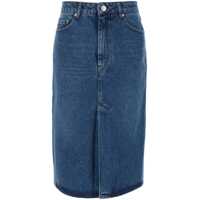 Fuste lungi Denim Longuette Skirt With Frontal Split Femei