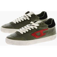 Sneakers Solid Color Leather S-Leroji Low-Top Sneakers Barbati