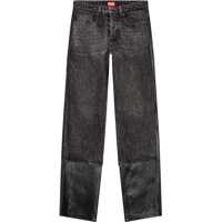 Pantaloni casual Red Tag Leather Bretch Pants With Denim Front Barbati