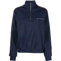 Bluze de trening Nylon Sweatshirt With Contrasting Side Band And Breast Pocke Femei