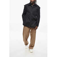 Camasi Bottega Veneta pentru Barbati - Camasi casual Bottega Veneta Cotton Twill Overshirt With Breast Pocket Midnight Blue Barbati (BM 19306277) - B-mall.ro