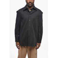 Camasi casual Cotton Twill Overshirt With Breast Pocket Barbati