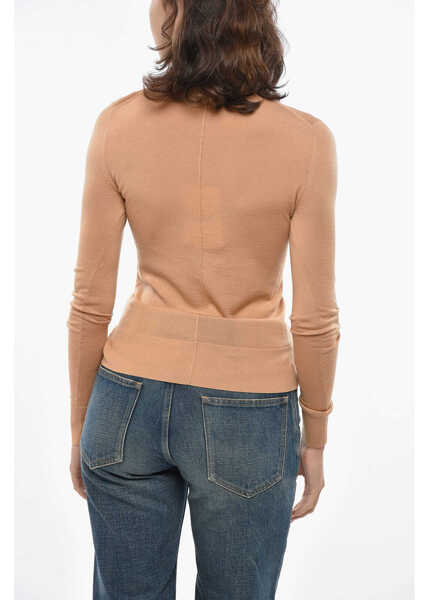 Pulovere Chloe Turtleneck Wool Sweater Beige Femei (BM 19306280) 2