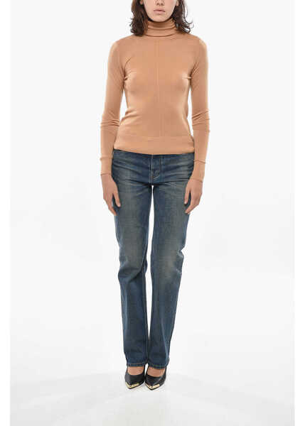 Pulovere Chloe Turtleneck Wool Sweater Beige Femei (BM 19306280) 4