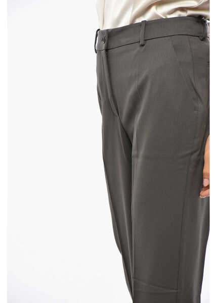 Pantaloni office P.A.R.O.S.H. Wool Stretch Liliuxy Pants Green Femei (BM 19306289) 2