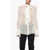 SA SU PHI Tie Neck Georgette Silk Chiffon Blouse White