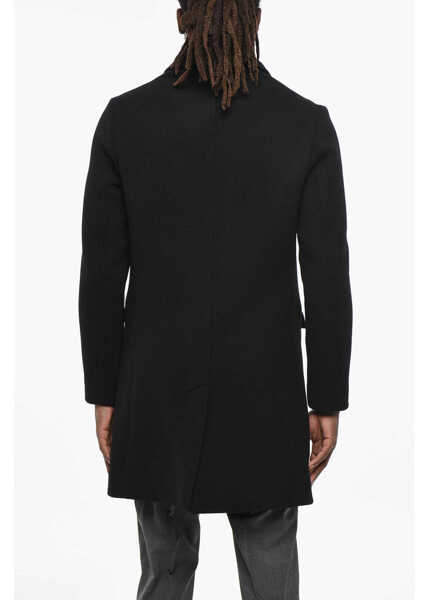 Paltoane Herno Virgin Wool Blend Lined Coat Black Barbati (BM 19306316) 2