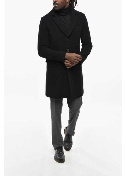 Paltoane Herno Virgin Wool Blend Lined Coat Black Barbati (BM 19306316) 4