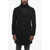 Herno Virgin Wool Blend Lined Coat Black