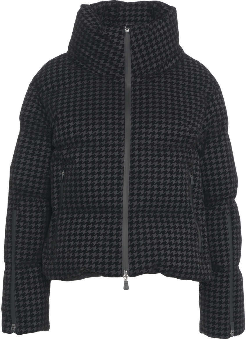Geci de iarna Herno Houndstooth down jacket Black Femei (BM 19306406) 2