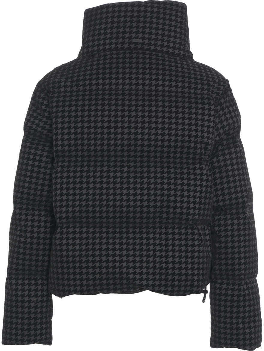 Geci de iarna Herno Houndstooth down jacket Black Femei (BM 19306406) 3