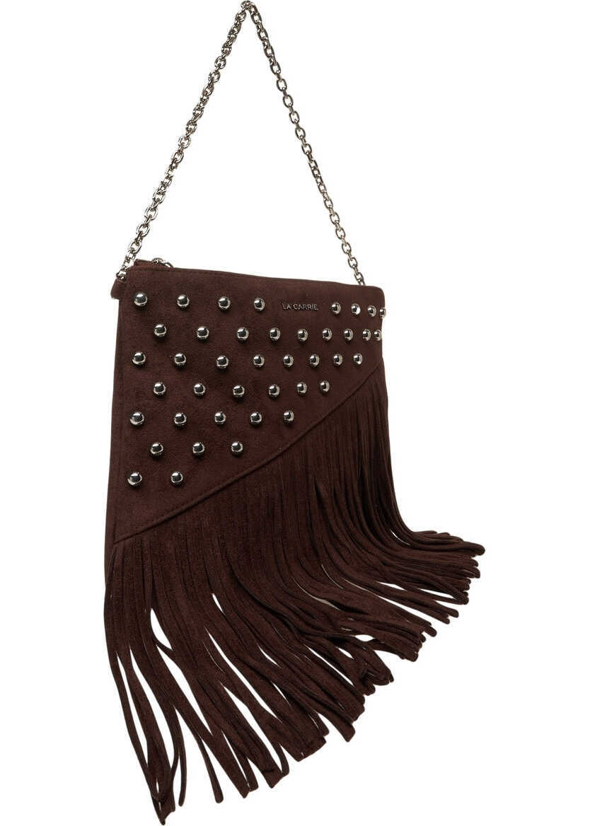 Genti de umar LA CARRIE Shoulder bag with fringes Brown Femei (BM 19306409) 3