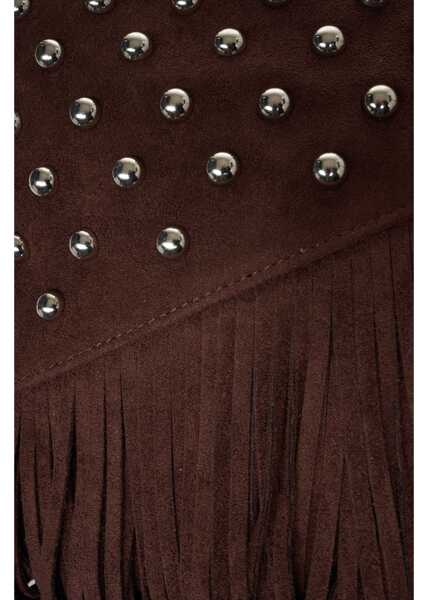 Genti de umar LA CARRIE Shoulder bag with fringes Brown Femei (BM 19306409) 5