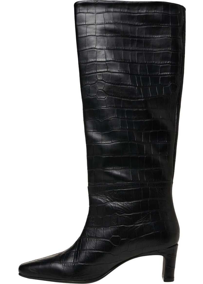 Cizme de iarna Copenhagen Boots with croco effect Black Femei (BM 19306415) 4
