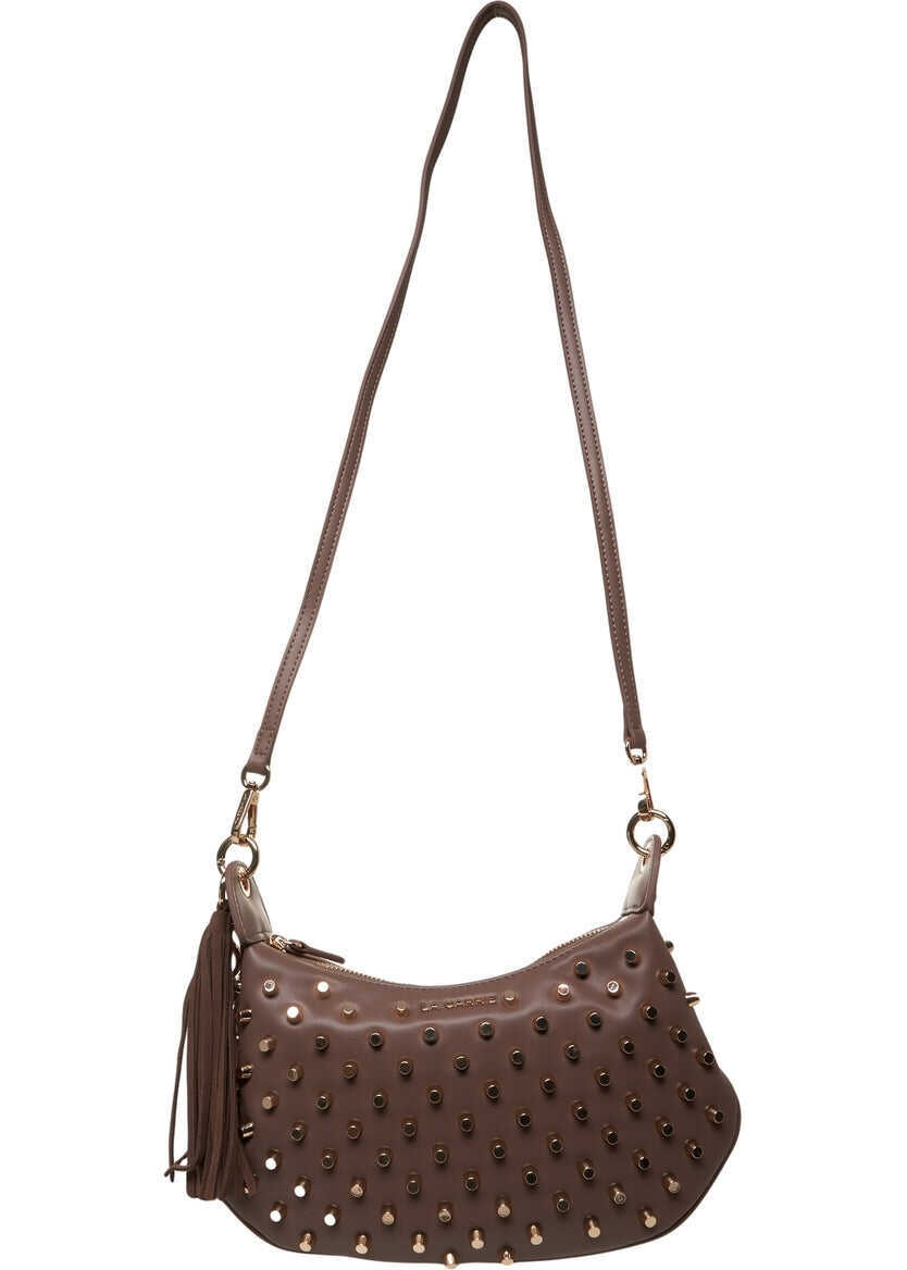 Genti de umar LA CARRIE Shoulder bag with studs Brown Femei (BM 19306430) 1