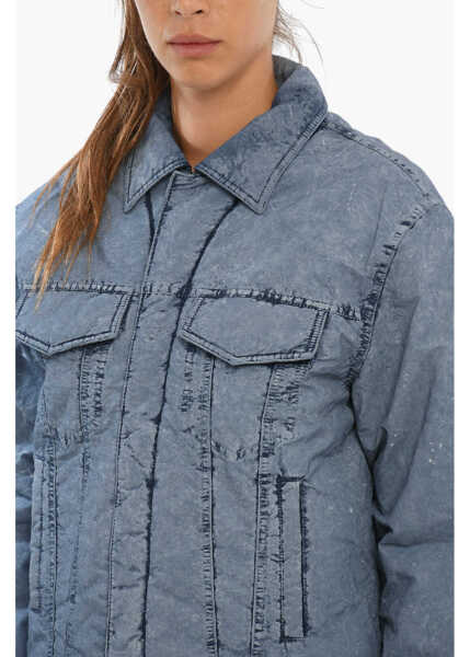 Jachete Eytys Front Pockets Buck Tech Padded Jacket Light Blue Femei (BM 19306535) 3