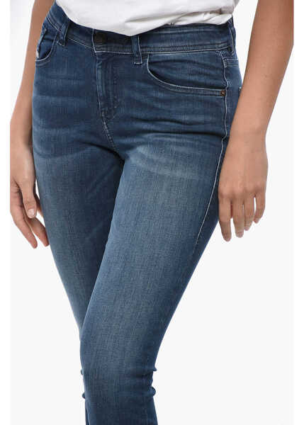 Blugi skinny Diesel Dark Washed Slandy Skinny Fit Denims 13Cm Blue Femei (BM 19306541) 3