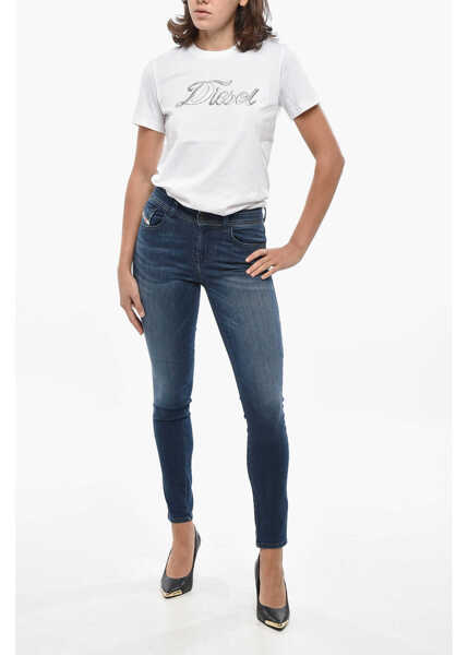 Blugi skinny Diesel Dark Washed Slandy Skinny Fit Denims 13Cm Blue Femei (BM 19306541) 4