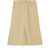 Tory Burch Denim Midi Skirt With Frayed Hem Beige
