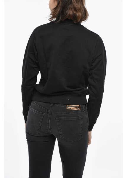 Bluze de trening Diesel Crew Neck Reggy Brushed Cotton Sweatshirt With Lam Logo Black Femei (BM 19306571) 2