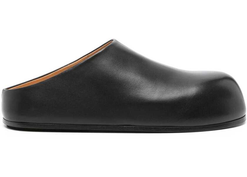 Papuci MARSLL Leather Solid Color Mules Black Femei (BM 19306589) 1