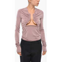 Bluze Lido Long-Sleeved Top With Front Rigid Detail Femei
