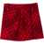 Burberry Virgin Wool Wrap Miniskirt With Tartan Pattern Red