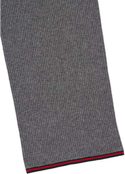 Pantaloni casual Gucci Ribbed Wool Trousers DUSTY DARK GREY/MC Femei (BM 19306709) 3