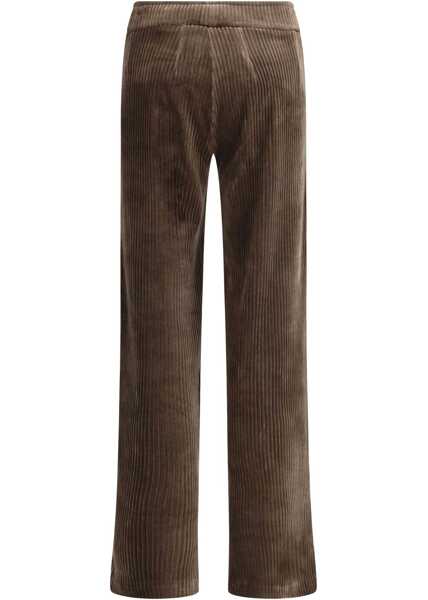 Pantaloni casual AVENUE MONTAIGNE Corduroy Flavia palazzo Pants MOSS Femei (BM 19306715) 2