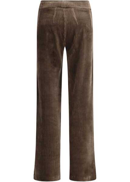 Pantaloni casual AVENUE MONTAIGNE Corduroy Flavia palazzo Pants MOSS Femei (BM 19306715) 3