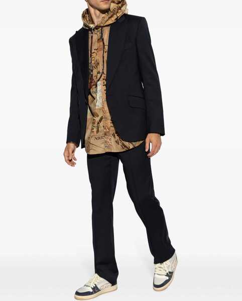 Sacouri Vivienne Westwood Virgin Wool Side Vents Peak Lapel 1-Button Blazer Blue Barbati (BM 19306754) 2