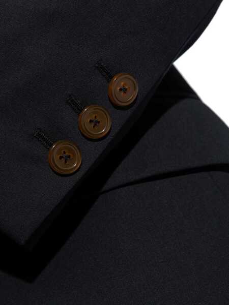 Sacouri Vivienne Westwood Virgin Wool Side Vents Peak Lapel 1-Button Blazer Blue Barbati (BM 19306754) 5