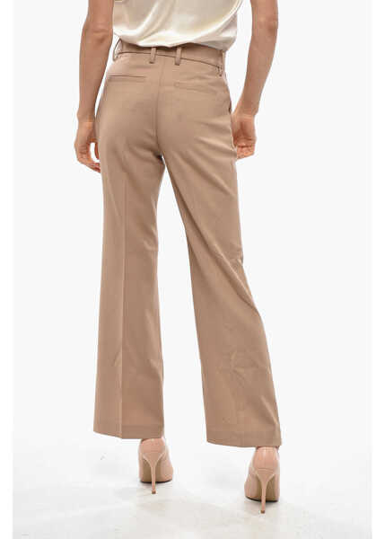 Pantaloni office True Royal Gabardine Sandy Pants With Belt Loops Beige Femei (BM 19306808) 2